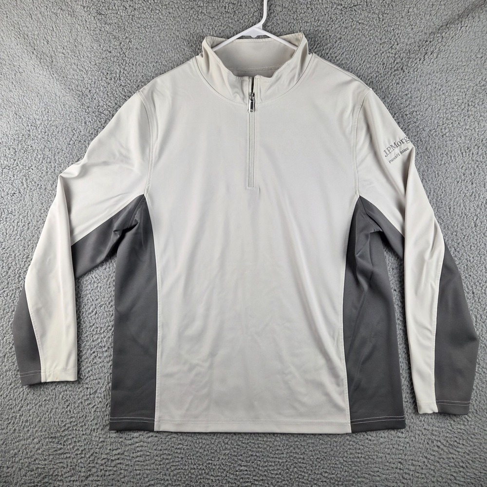 JP Morgan Chase Private Bank Mens 2XL 1/4 Zip Wall Street Financial Stock Market